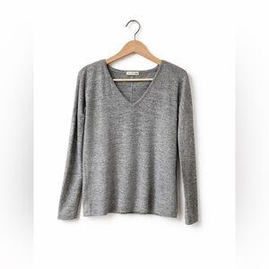 rag & bone Gray Knit V-Neck Pullover